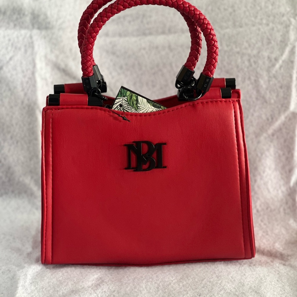Badgley Mischka Small Braid Trim Convertible Top-Handle Bag